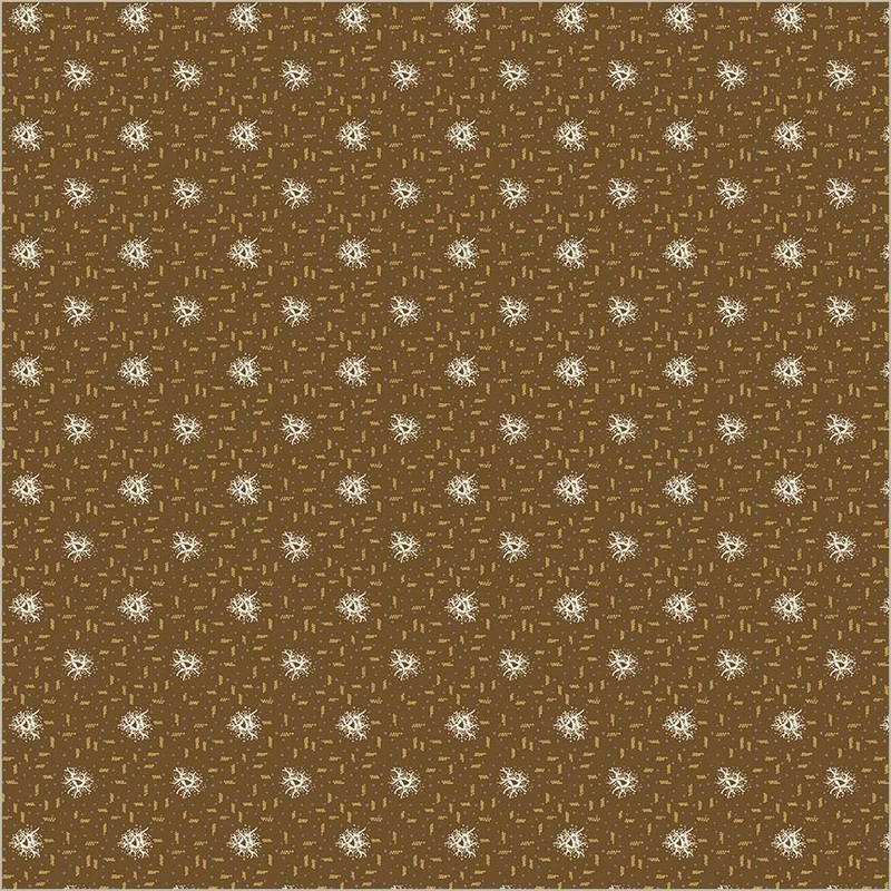 Thimbleweed Julie Hendricksen 54833-4 Cocoa Nest Cotton
