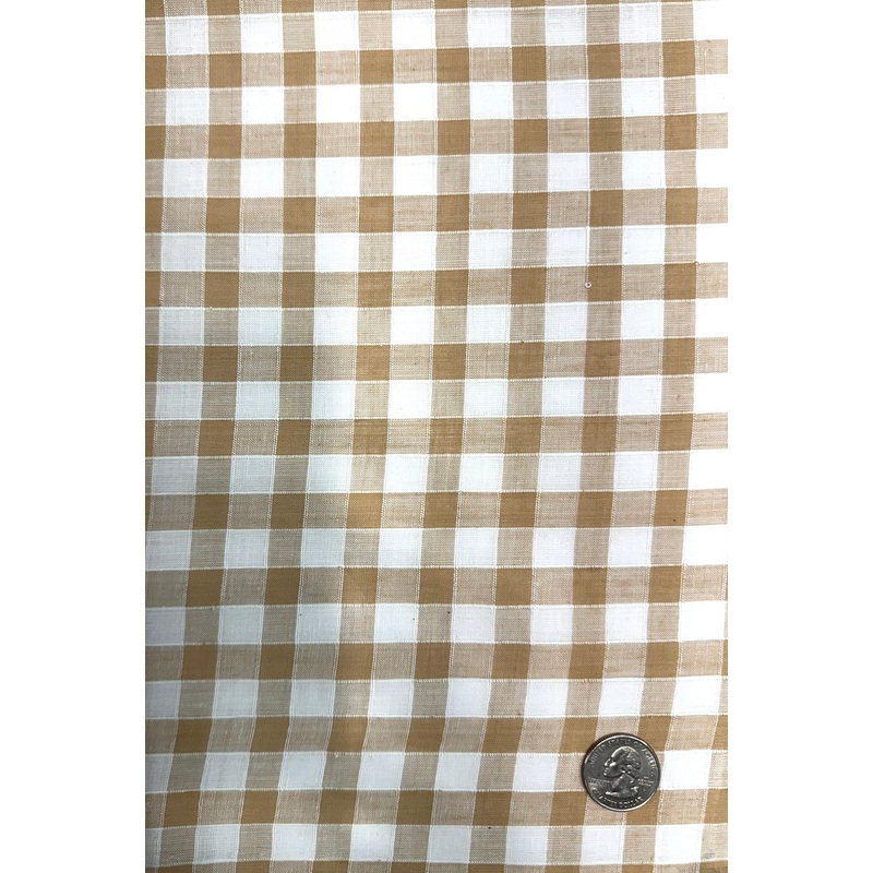 White Sand Checks Cotton Novelty COT-208-01