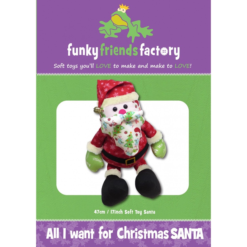 All I Want For Christmas Santa Pattern