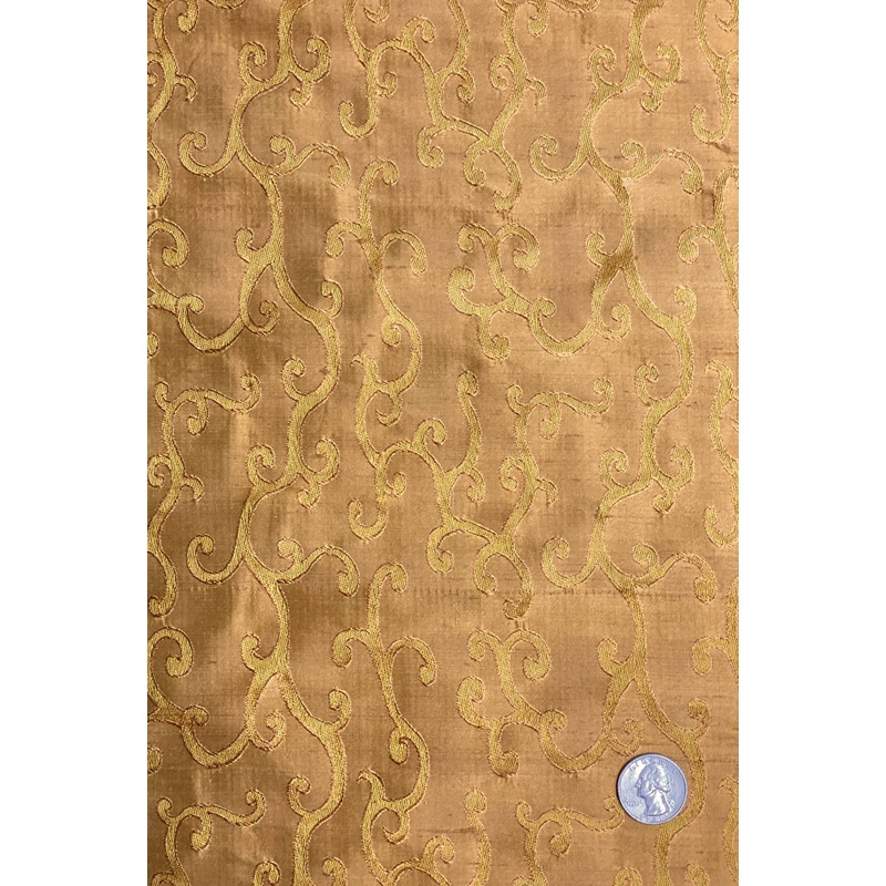 Bright Gold 205 Silk Jacquard