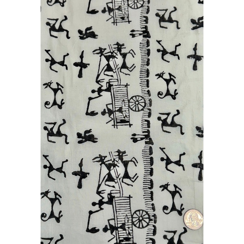 White/Black CHP-108 Cotton Hand Prints