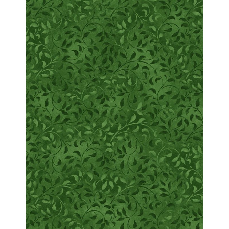 44" - Wilmington Prints - "Climbing Vine" - "Green" - 100% Cotton