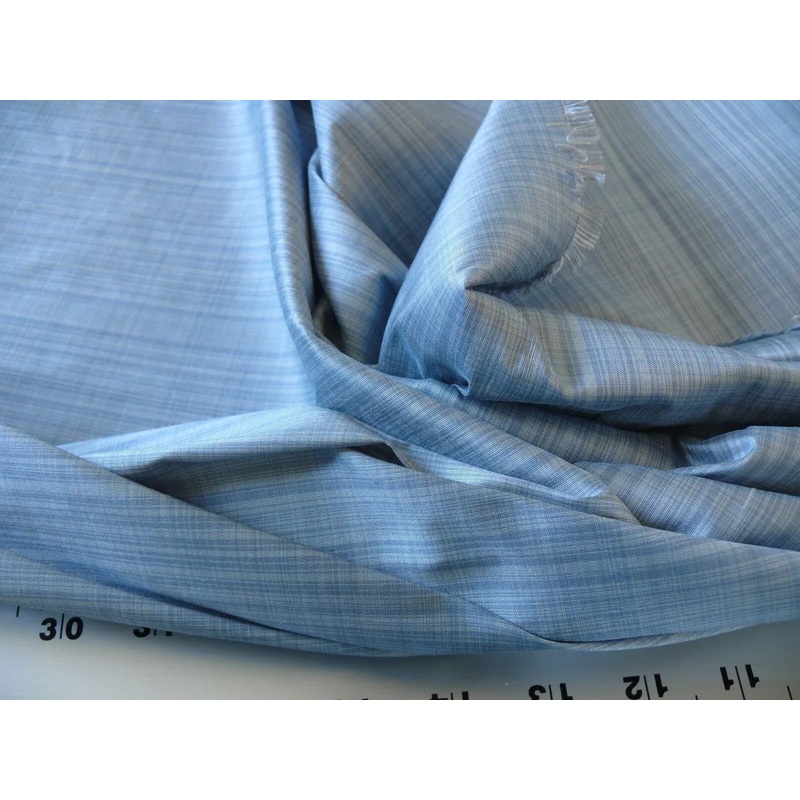 by yard Scalamandre Powers Court Blue silk Taffeta Strie Bty MSRP USD 342/y