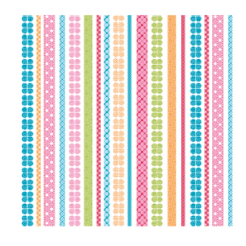 44"- Benartex - Daisy Up Stripe - Pink - 100% Cotton