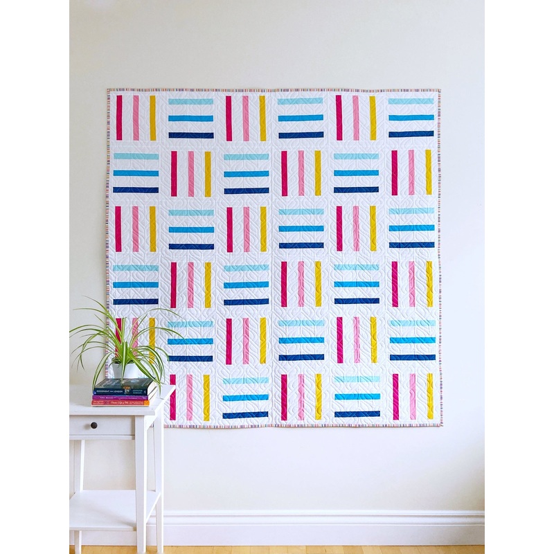 Bar Code Quilt Pattern - PDF Instant Download