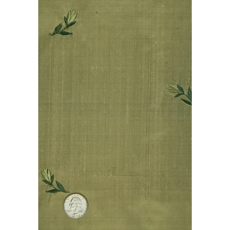 Embroidered Dupioni Silk MED-147/2 Fabric
