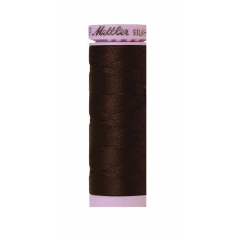 Silk-Finish 50wt Solid Cotton Thread 164yd/150M Black Peppercorn