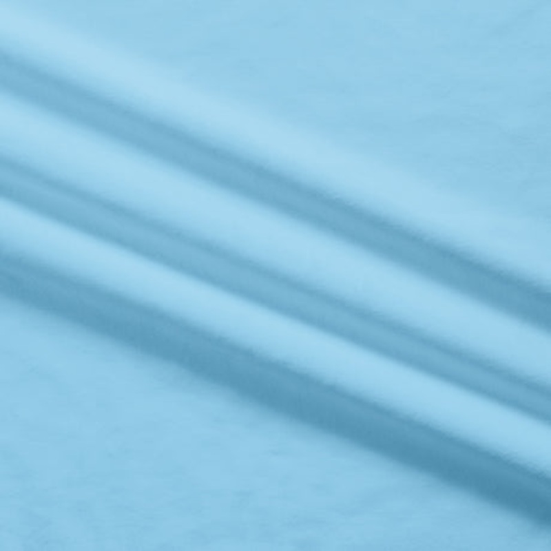 Silky Minky Solid Fabric Blue Bell 60 Wide