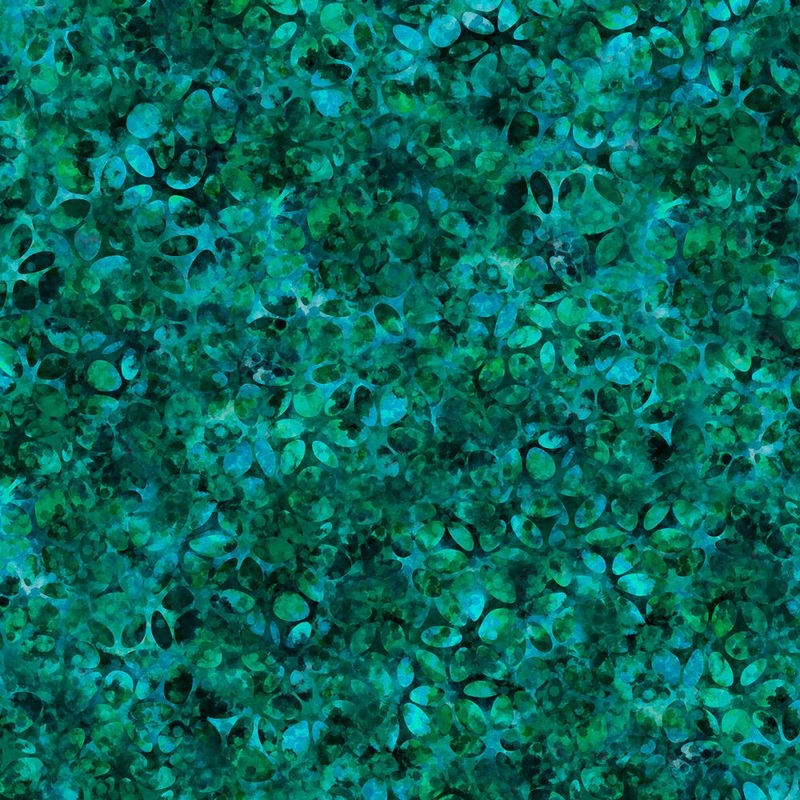 44" - Kaleidoscope "Green3" - 100% Cotton
