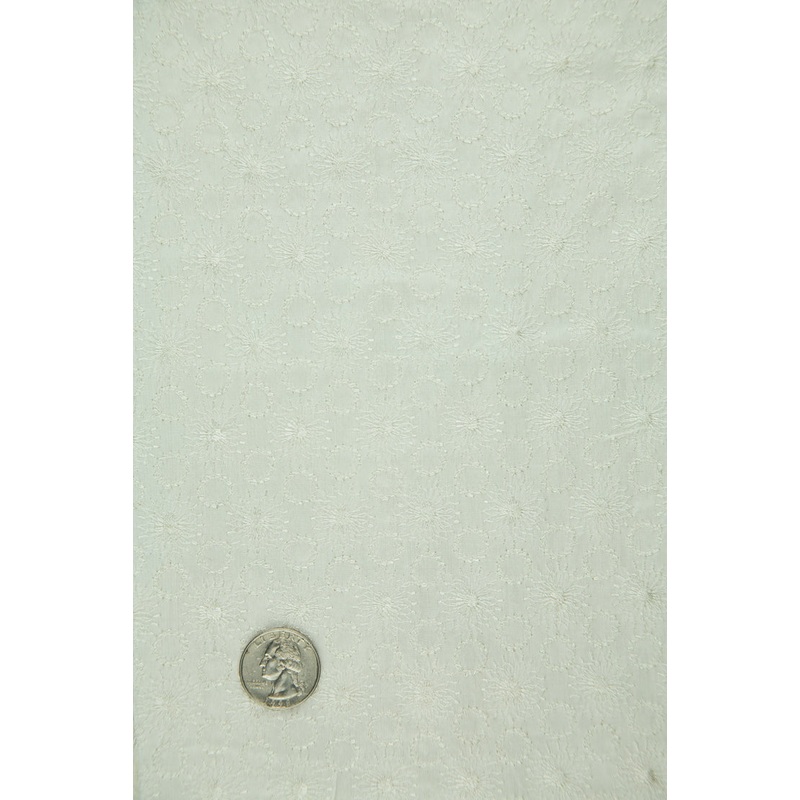 Embroidered Dupioni Silk MED-176 Fabric