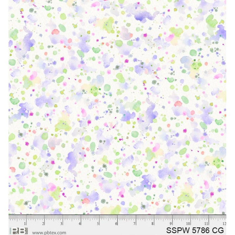 Sally's Speckle 108" Wide - Lilac Green