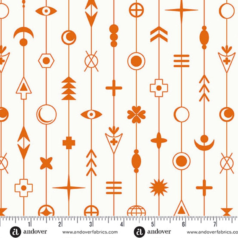 Sun Print Whisper Gaze Flame Fabric
