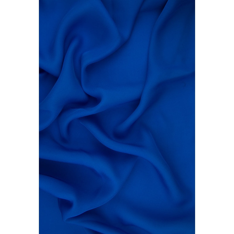 Dark Periwinkle Silk Double Georgette Fabric