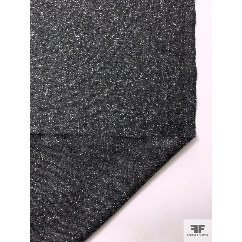 Italian Classic Speckled Wool Blend Suiting - Dark Grey / Light Grey