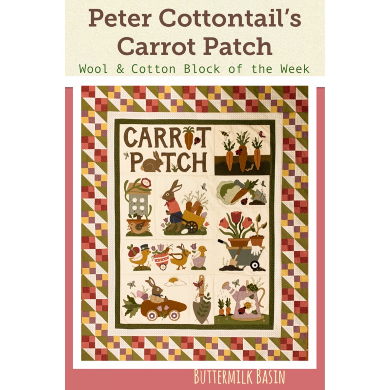 Peter Cottontail's Carrot Patch Quilt
