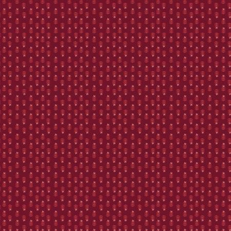Riley Blake Love You Always Plants Burgundy Yardage