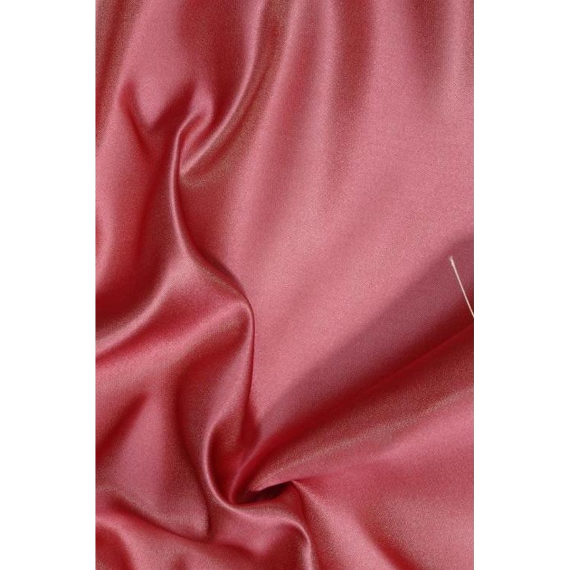 Salmon Pink Double Face Duchess Satin Fabric