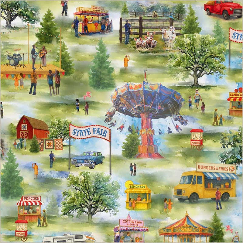 The State Fair Whistler Studios 55198-1 Day Fairgrounds Cotton