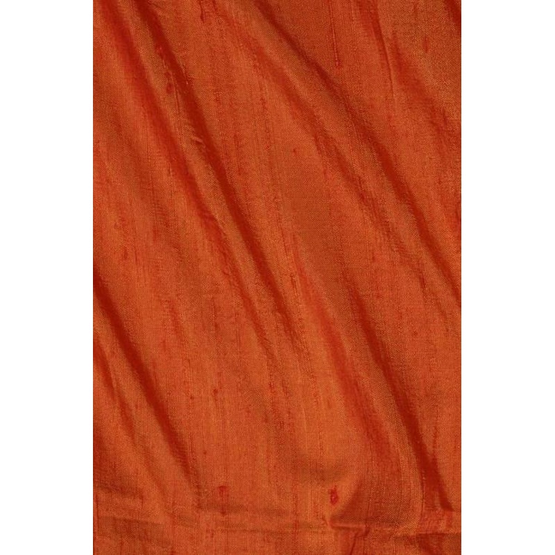 Apricot Orange Dupioni Silk Fabric