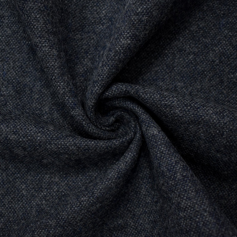Blue-Gray Wool Rayon Texture Woven Jacketing Fabric