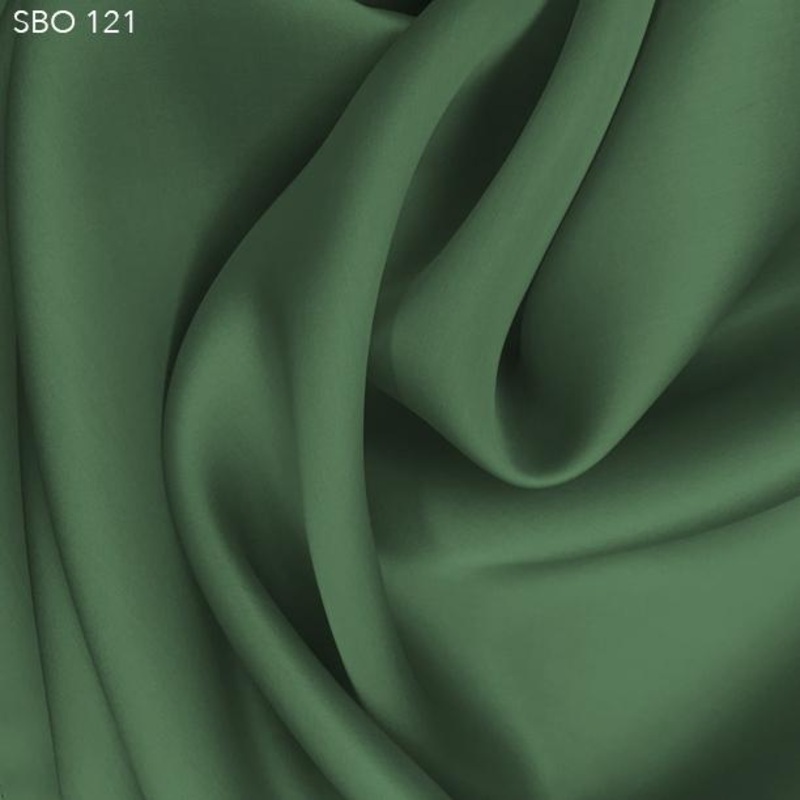 Satin Faced Organza - Peapod Green
