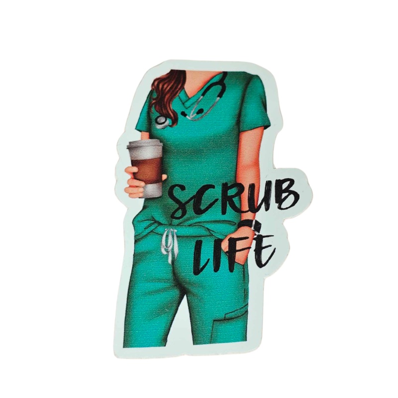 Scrub Life Sticker