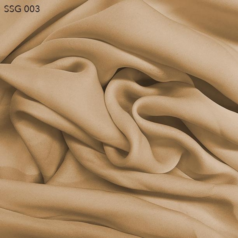 Silk Georgette - Tan