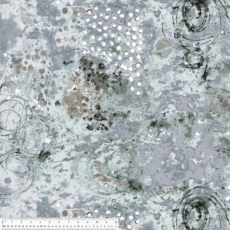 Spotted Graffiti Marcia Derse 52814D-6 Snowball Spotted Graffiti High Density Cotton