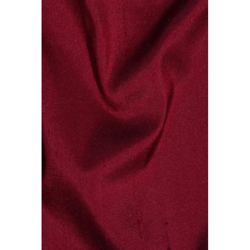 Cranberry Red Silk Shantung 54" Fabric