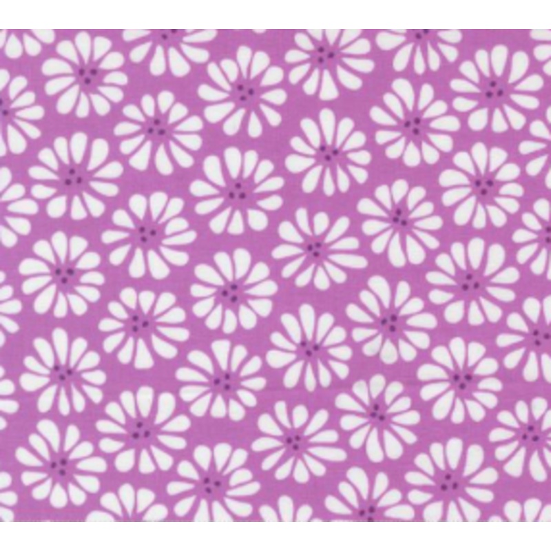 Pick Me Lazy Daisy Lilac Fabric