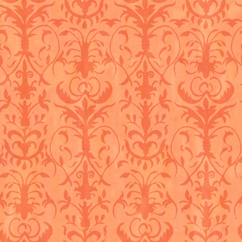 Susan Winget - Regal Whisper - Peach Damask Fabric