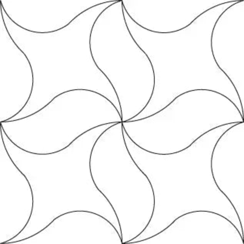 205 Pumpkin Seed Twist Pantograph by Linda V. Taylor