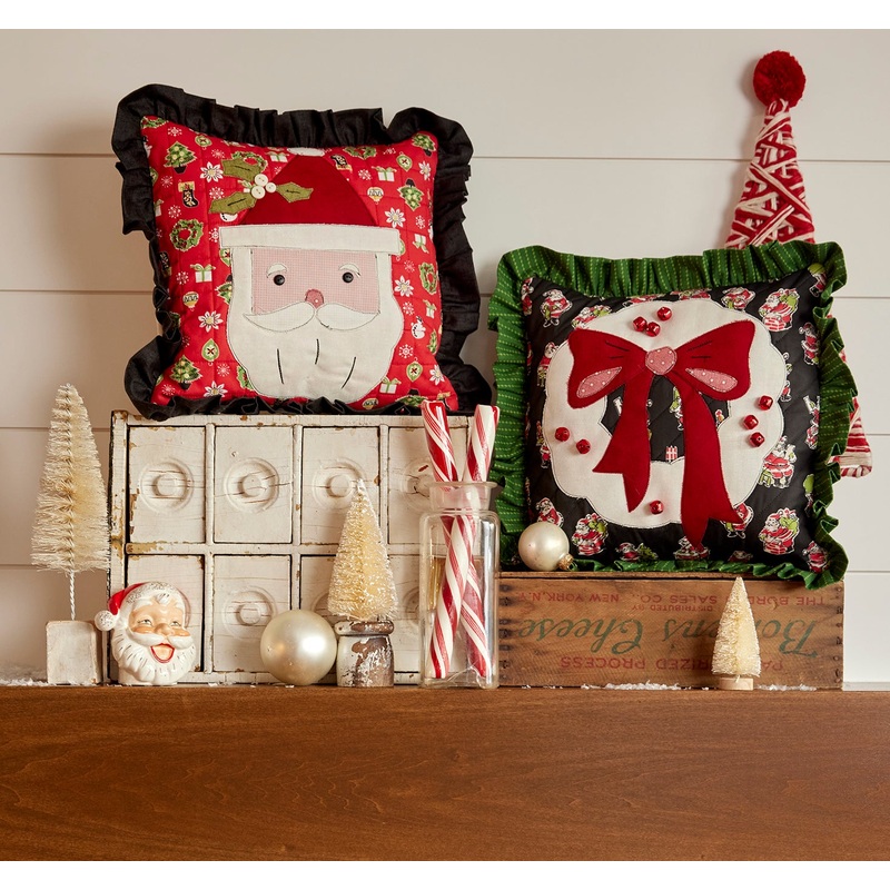Christmas Ruffled Pillows