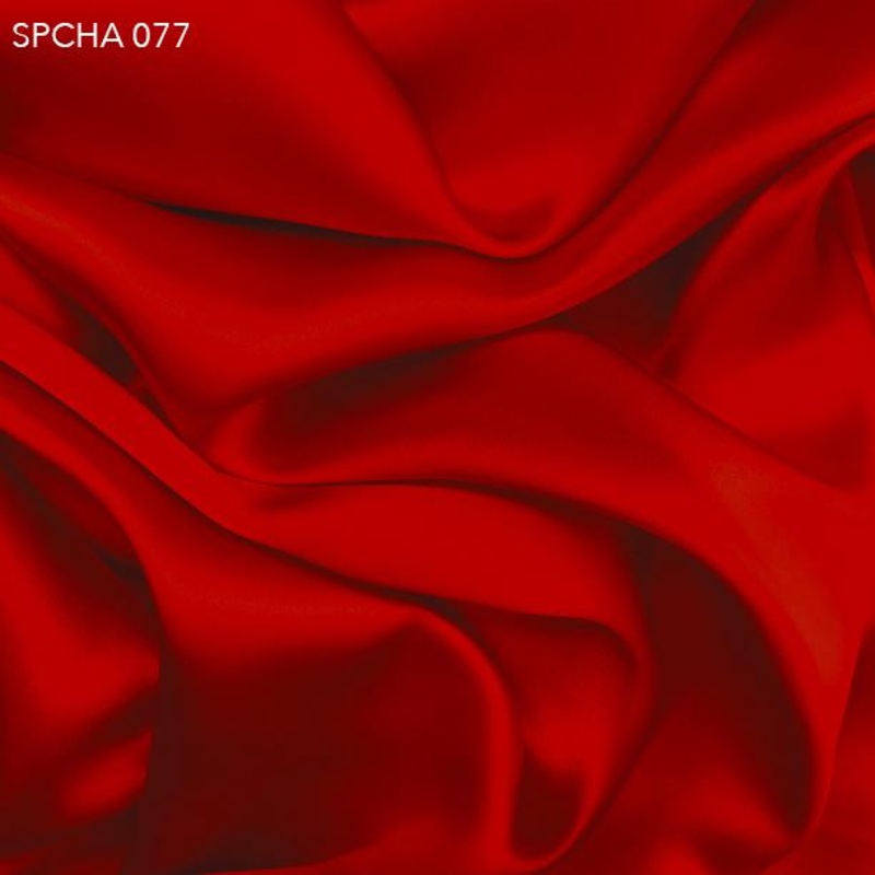 Silk Charmeuse - Lipstick Red