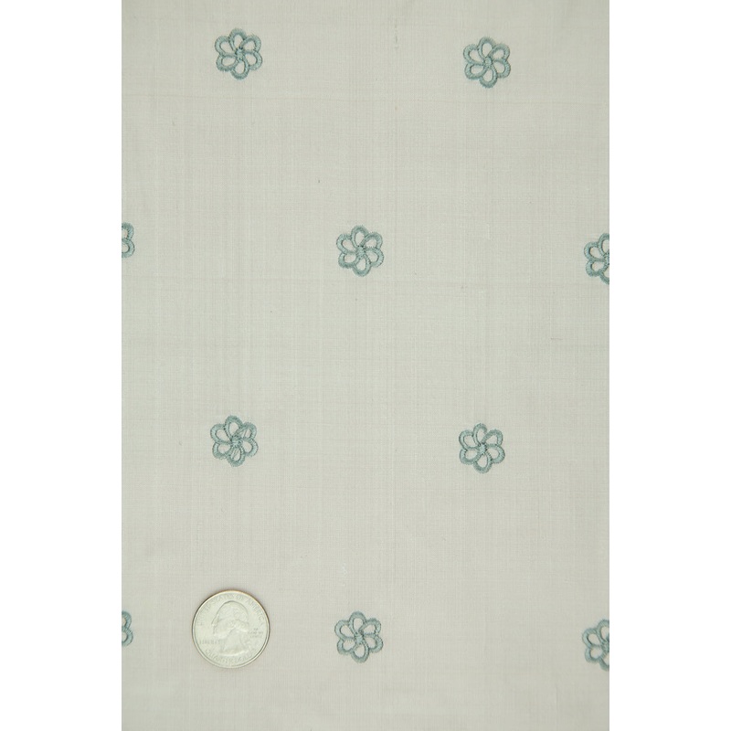 Embroidered Dupioni Silk MED-099/15 Fabric