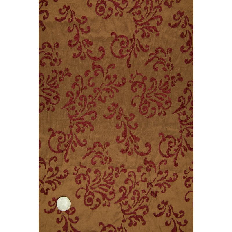 Embroidered Dupioni Silk MED-161/10 Fabric