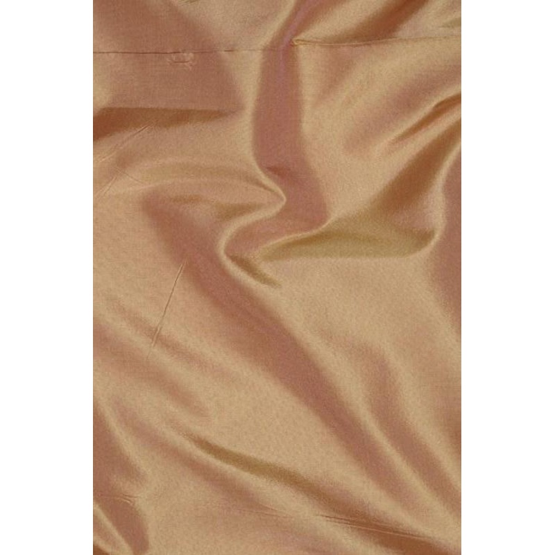 Peach-Orange Taffeta Silk Fabric