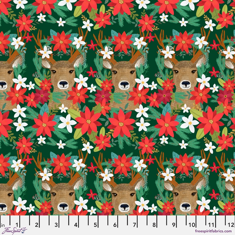 Reindeer Revelry - Multi || Christmas Cabin - Cotton Fabric