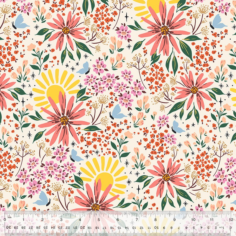 Sweet Abigail Tessie Fay 53465-1 Multi Sunshine Corner Cotton