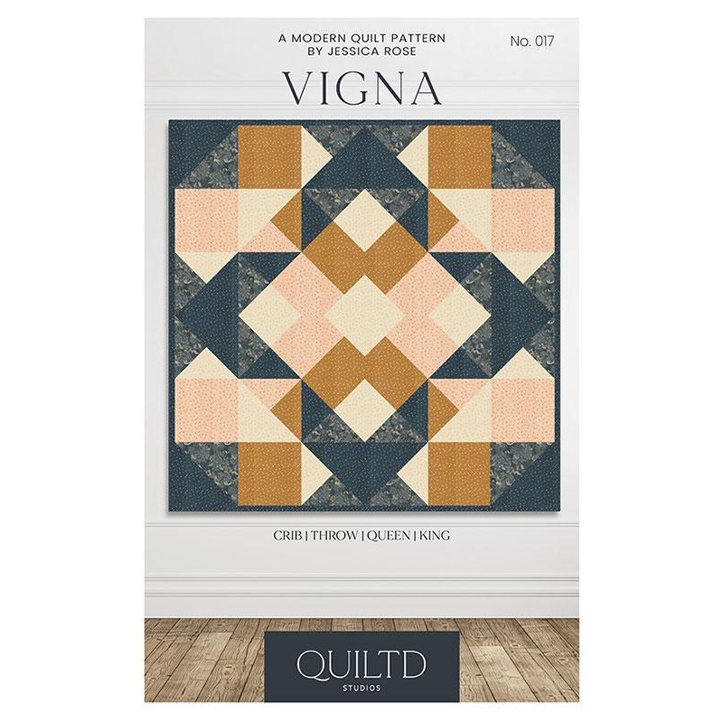 Vigna Pattern - Collection Peachy 66" x 66" - Quilt Kit