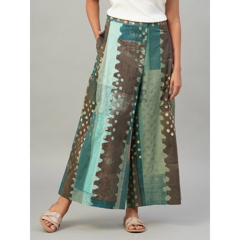 Women's Multi 100% Cotton Regular Fit Culotte MULTI