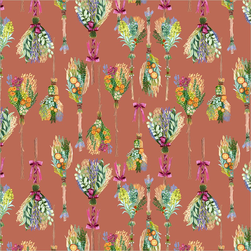 Apothecary Jennifer Moore/Monaluna 55719-6 Rust Clean Sweep Organic Cotton