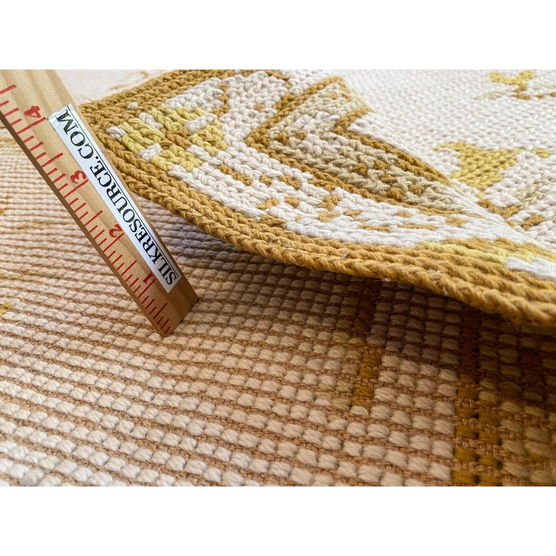 Stark Holiday City Berkeley in Almond Cream Natural Yellow Gold Handwoven in Portrugal Wool 4'9" x 6'6" MSRP USD1600