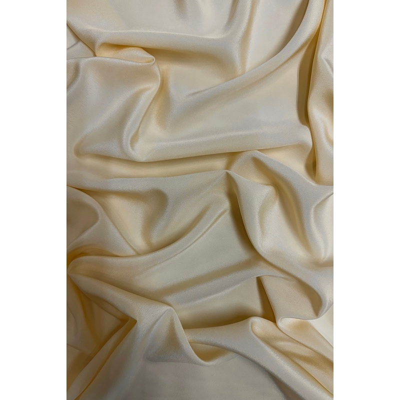 Champagne Silk Crepe de Chine Fabric