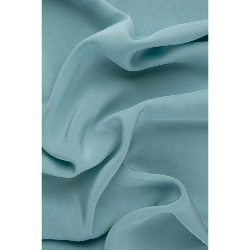 Seafoam Silk Crepe de Chine Fabric
