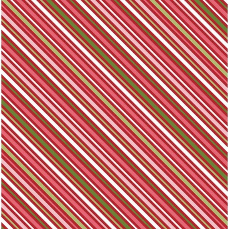 44" -Maywood Fabrics "Cup of Cheer Peppermint Stripes" - 100% Cotton