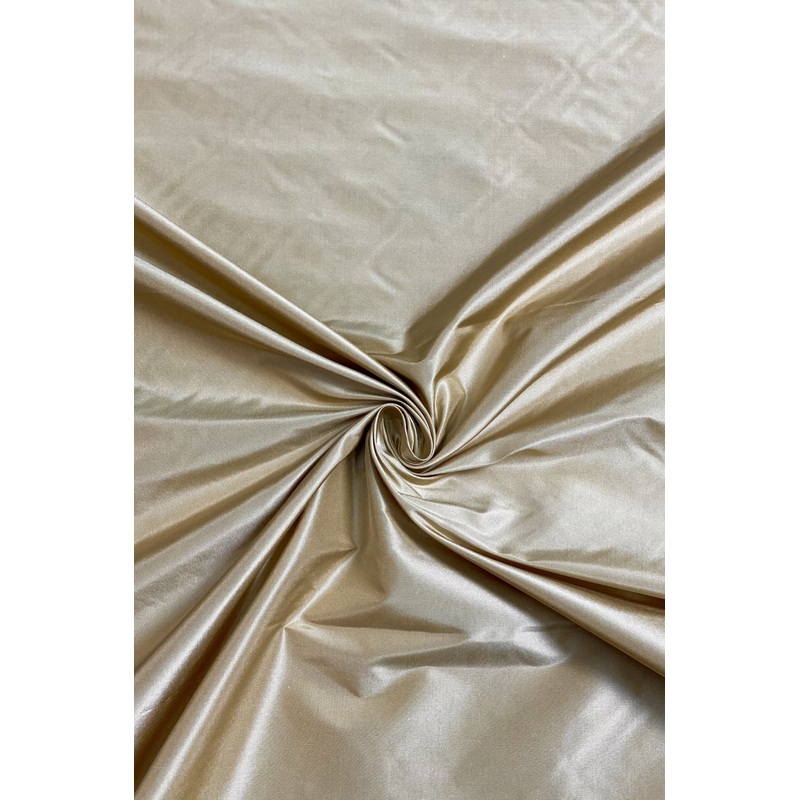 Almond Buff Taffeta Silk Fabric