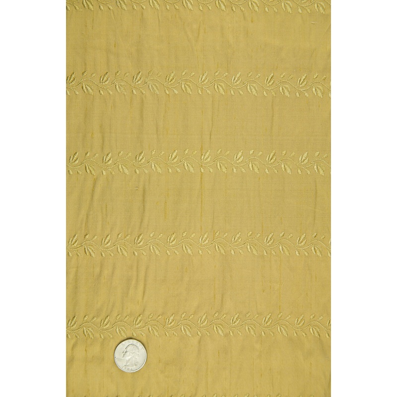 Embroidered Dupioni Silk MED-119/11 Fabric