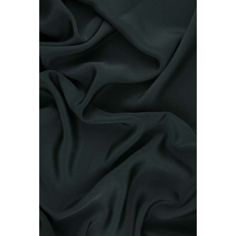 Pewter Silk 4-Ply Crepe Fabric