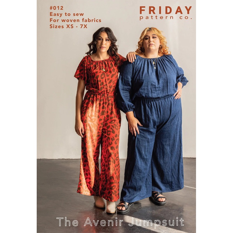 Friday Pattern Co., The Avenir Jumpsuit Paper Sewing Pattern